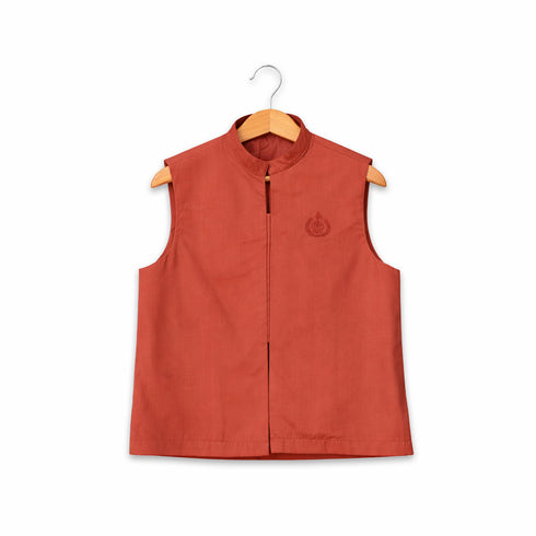 Eastern Wear Boys Shalwar Kameez with Waistcoat Brown