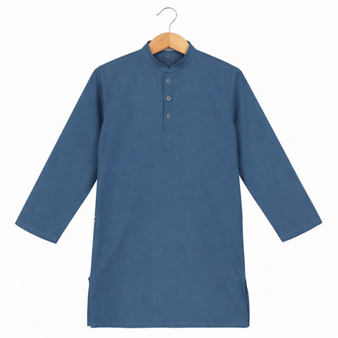 Eastern Wear Boys Shalwar Kameez with Waistcoat Dusty Blue