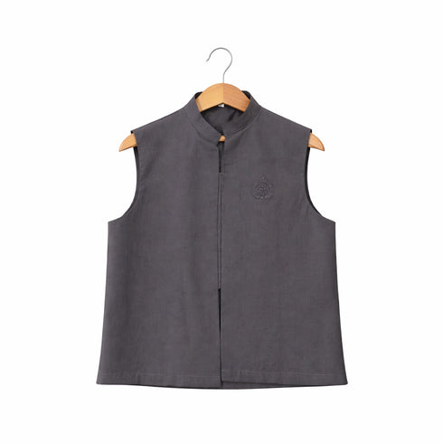 Eastern Wear Boys Shalwar Kameez with Waistcoat Grey