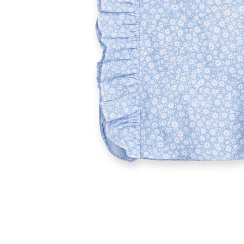 Eastern Wear Co Ord Set Top and Trouser Blue Floral