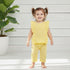 Eastern Wear Co Ord Set Top and Trouser Yellow Striped
