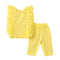 Eastern Wear Co Ord Set Top and Trouser Yellow Striped
