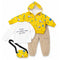 Excavator Toddler Boy Suits Jacket T-Shirt Pants Bag Set 2-5Y