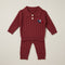 Woolen Dark Brown Sweater and Trouser Set for Baby Boys 0–24 Months