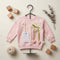 Girls Pink Floral Sweatshirt
