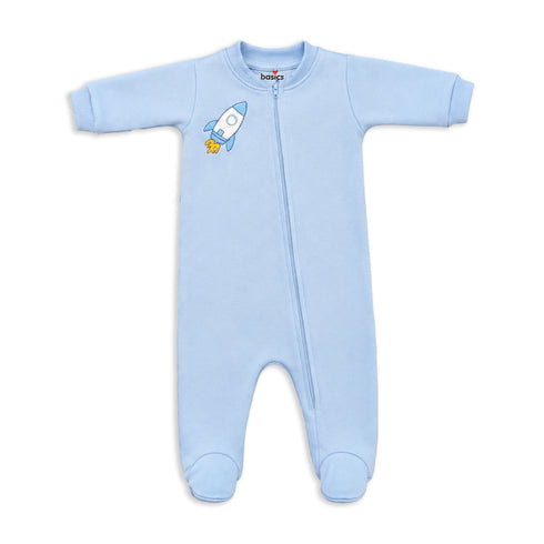 Basics Baby Boy Fleece Romper Set Space Print 0–24 Months
