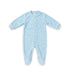 Blue Fleece Star Print Baby Romper 0-9M