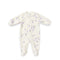 Floral Fleece Baby Girl Romper 0-9M