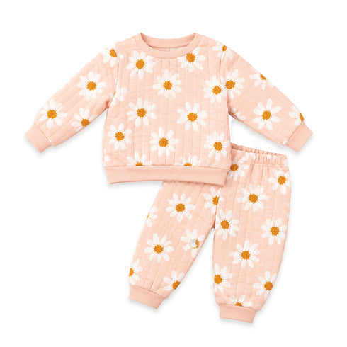 Floral Baby Girl Suits Sweatshirt Trouser 6-24M