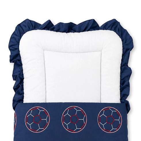 Basics Blue Football Baby Carry Nest for Newborns 0m+