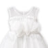 White Flower Bunch Bead Baby Girl Frocks 1-6Y