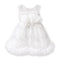 White Flower Bunch Bead Baby Girl Frocks 1-6Y