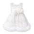 White Flower Bunch Bead Baby Girl Frocks 1-6Y