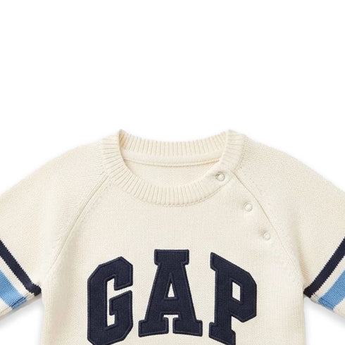 GAP White Baby Boy Suit Woolen Romper
