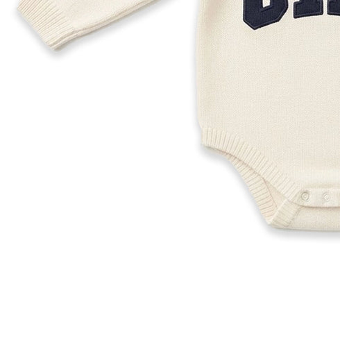 GAP White Baby Boy Suit Woolen Romper