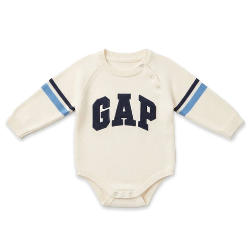 GAP White Baby Boy Suit Woolen Romper