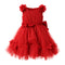 Red Floral Baby Girl Party Frocks 1-6Y