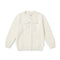 Woolen White Glittered Girl Sweater Front Open 3-7 Years