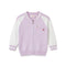 Woolen Purple Girl Zipper Sweater 3-7 Years
