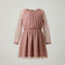 Girls Casual & Party Wear Frock Pink Emb Net