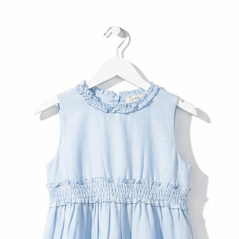 Girls Cotton Frock Blue