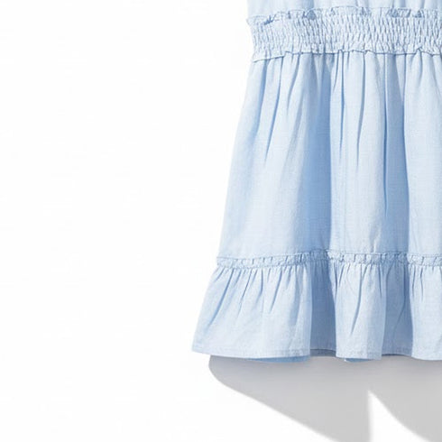 Girls Cotton Frock Blue