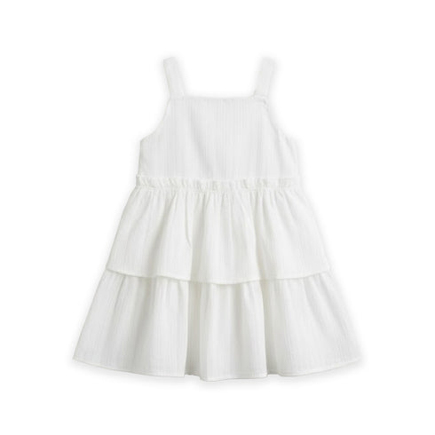Girls Cotton Frock White
