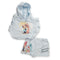 Hooded T-Shirt & Shorts Suit Blue Minnie