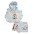 Hooded T-Shirt & Shorts Suit Blue Minnie