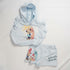 Hooded T-Shirt & Shorts Suit Blue Minnie