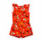 Girls Cotton Jumpsuit Red Elmo