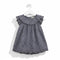 Cotton & Net Frock Grey Floral