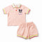 Polo Shirt & Shorts Suit Pink Labubu