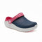 Girls Croslite Clogs Blue Pink Croc Design