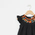 Girls Eastern Dress Cotton Top Black Floral Embroidered