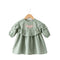 Girls Eastern Dress Cotton Top Light Green Floral Embroidered