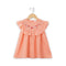 Girls Eastern Dress Cotton Top Pink Floral Embroidered