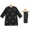 Girls Eastern Wear Shalwar Kameez Suit Black Embroidered