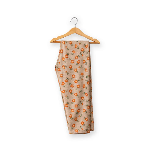 Girls Eastern Wear Suit Beige Floral