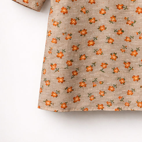 Girls Eastern Wear Suit Beige Floral