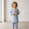 Girls Eastern Wear Suit Light Blue Floral Embroidered