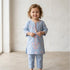 Girls Eastern Wear Suit Light Blue Floral Embroidered