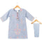 Girls Eastern Wear Suit Light Blue Floral Embroidered