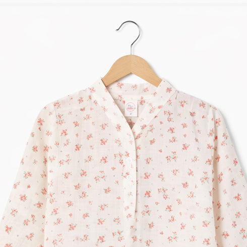 Girls Eastern Wear Suit White Floral