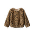 Girls Party Wear Fancy Top Fur Pearl Design