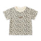 Girls Party Wear T-Shirt Grey Printed
