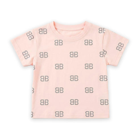 Girls Party Wear T-Shirt Pink Glittered