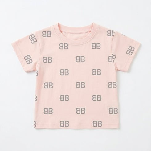 Girls Party Wear T-Shirt Pink Glittered