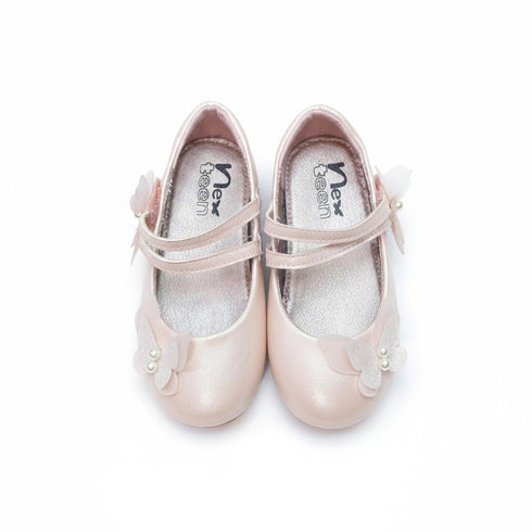 Girls Pumps Shoes Blush Pink Mary Jane Flats