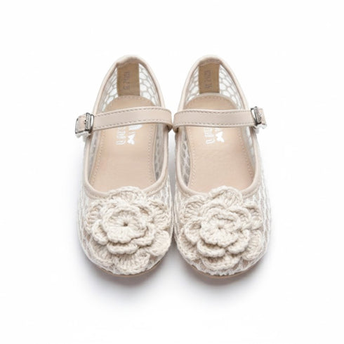 Pumps Shoes Cream Honeycomb Mesh